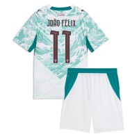 Stroje piłkarskie Portugalia Joao Felix #11 Koszulka Wyjazdowej dla dzieci MŚ 2026 Krótki Rękaw (+ szorty)